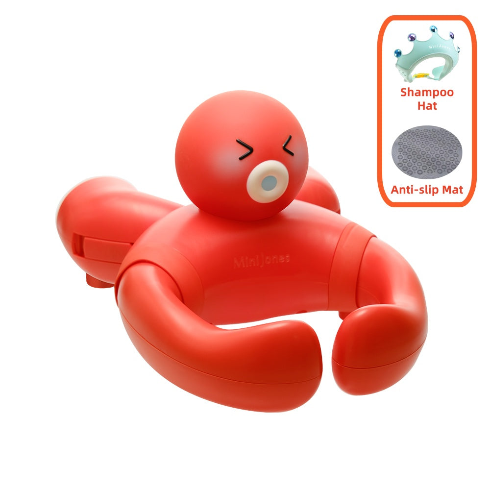 MiniJones Baby Bath Stand – Suction Cup Wall-Mounted Shower Holder