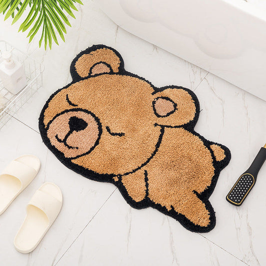 Household Cute Cartoon Absorbent Non-slip Mat