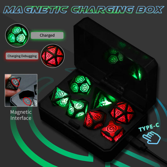 Charging Luminous Dice Chip LED – Fun LED Dice for Board & Card Games