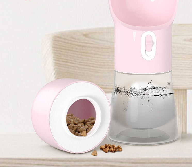 2-in-1 Travel Pet Water Dispenser for Dogs & Cats