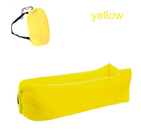 Fast Inflatable Air Lounger Sofa – Portable Laybag Beach Chair, Camping Air Couch No Pump Needed
