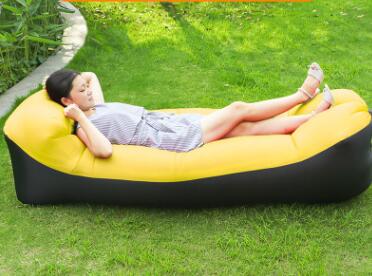 Fast Inflatable Air Lounger Sofa – Portable Laybag Beach Chair, Camping Air Couch No Pump Needed