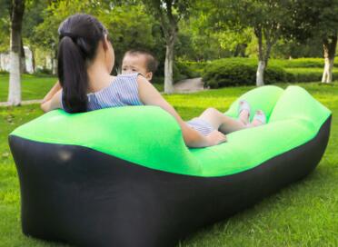 Fast Inflatable Air Lounger Sofa – Portable Laybag Beach Chair, Camping Air Couch No Pump Needed