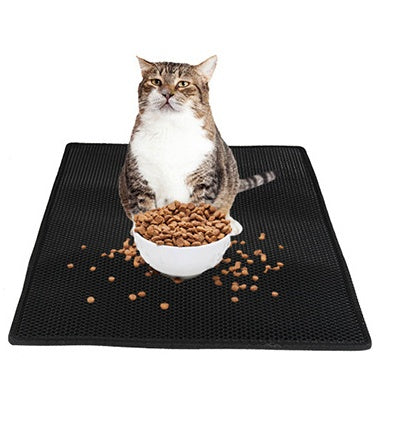 Honeycomb Cat Litter Mat – Waterproof Double Layer Cat Litter Trapping Pad