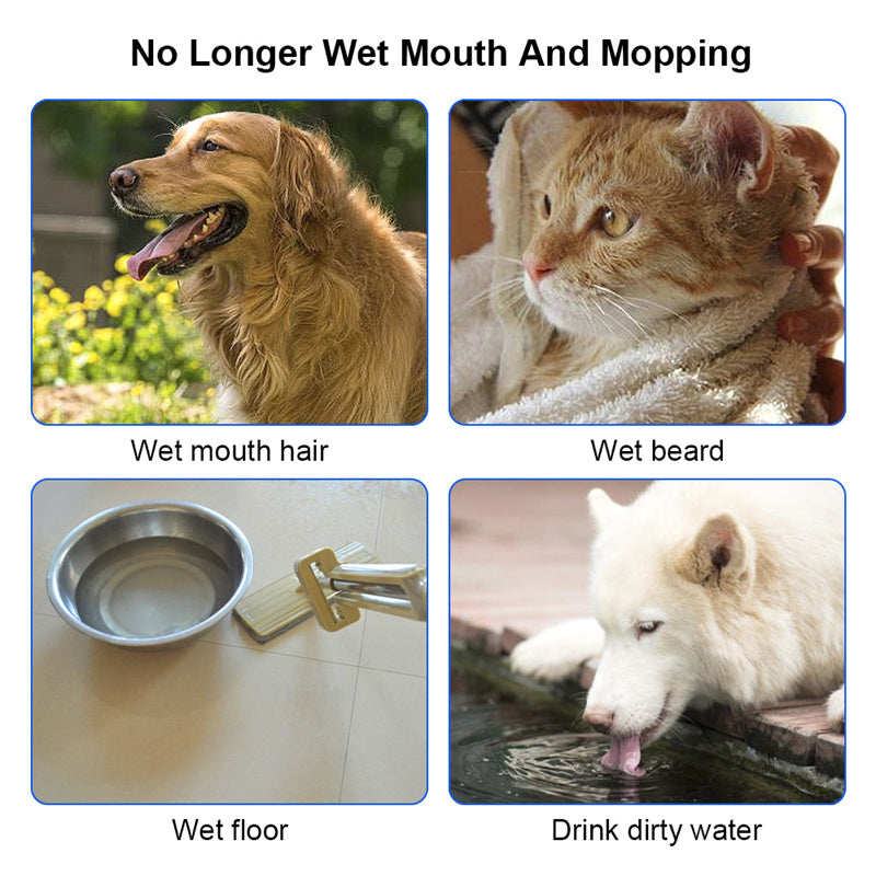 1.5L Pet Water Bowl – Slow Water Feeder & Anti-Overflow Cat & Dog Fountain