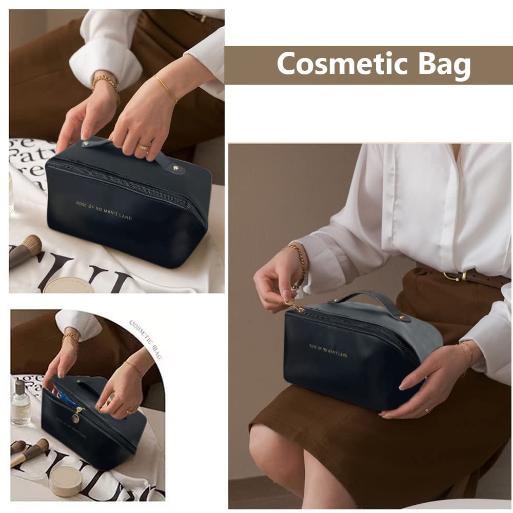 Large Capacity Travel Cosmetic Bag – Multifunction Makeup & Toiletries Organizer for Women