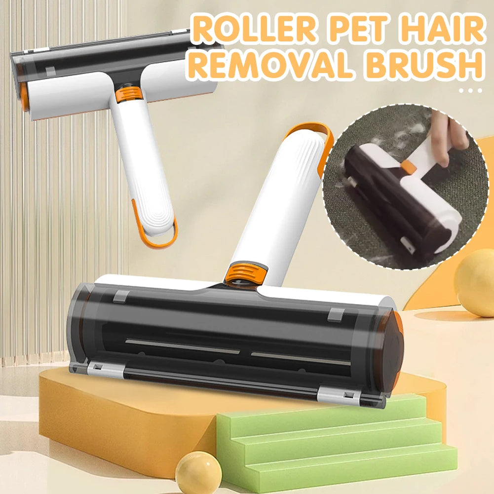 2-in-1 Pet Hair Removal Roller – Multifunctional Washable Brush for Clothes & Furniture