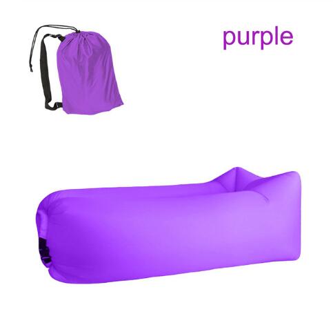 Fast Inflatable Air Lounger Sofa – Portable Laybag Beach Chair, Camping Air Couch No Pump Needed