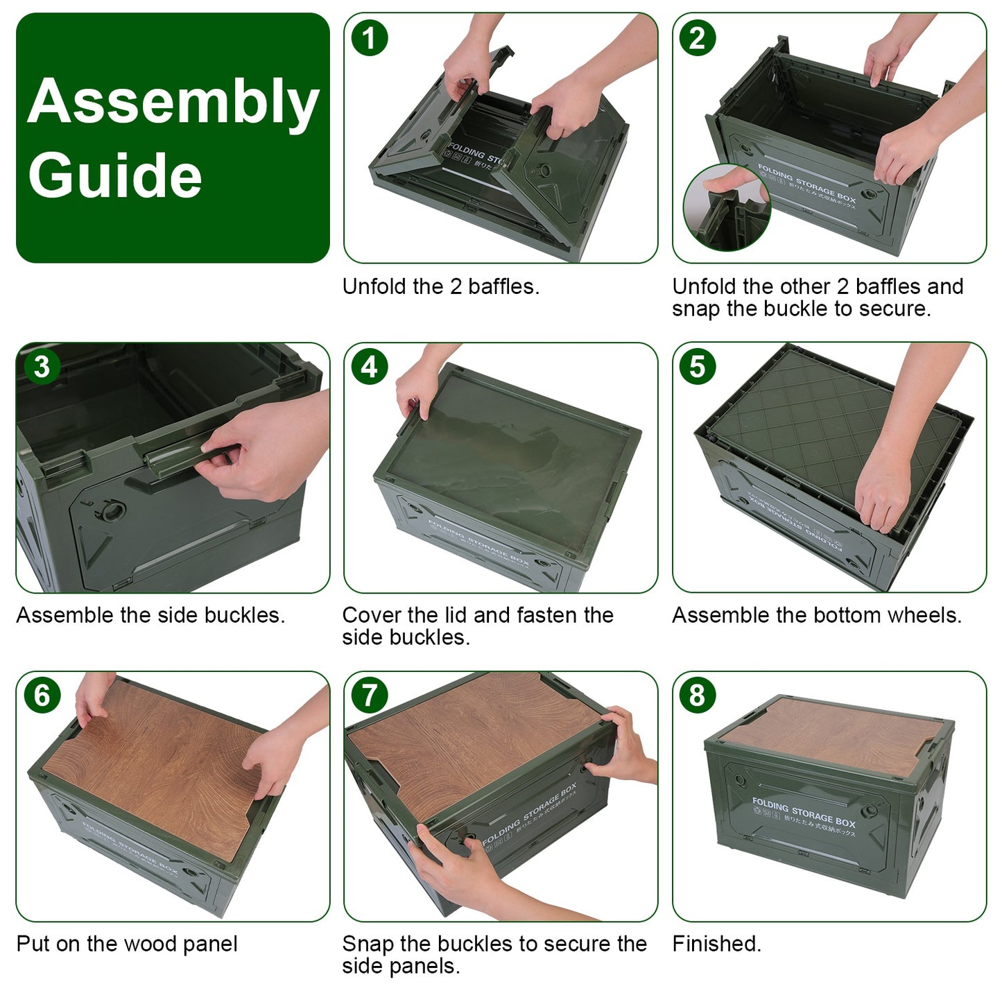 1Pc Folding Storage Bin – Collapsible Organizer Box