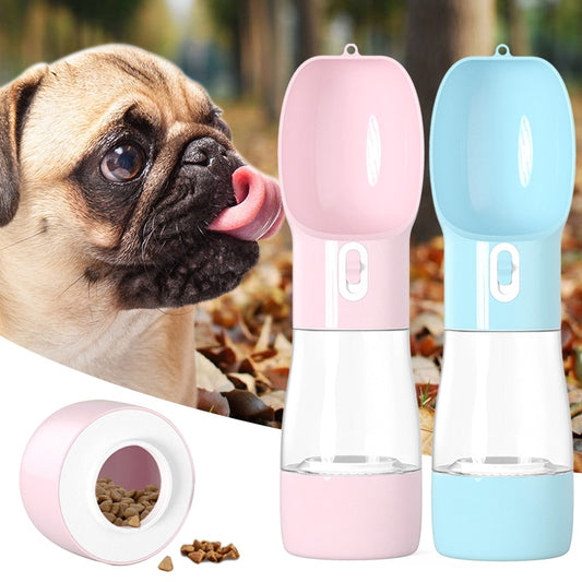 2-in-1 Travel Pet Water Dispenser for Dogs & Cats