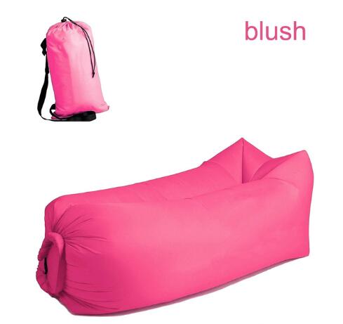 Fast Inflatable Air Lounger Sofa – Portable Laybag Beach Chair, Camping Air Couch No Pump Needed