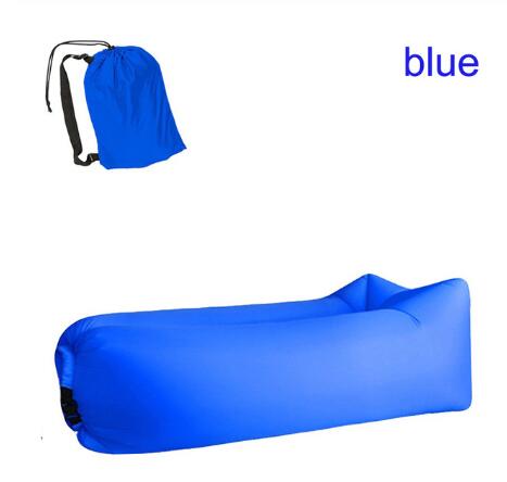 Fast Inflatable Air Lounger Sofa – Portable Laybag Beach Chair, Camping Air Couch No Pump Needed