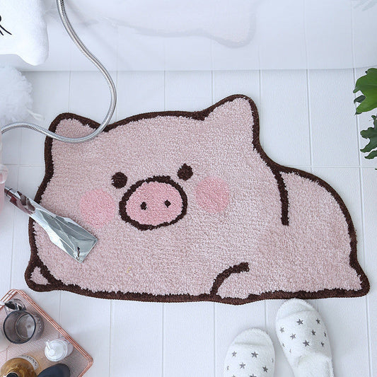 Household Cute Cartoon Absorbent Non-slip Mat