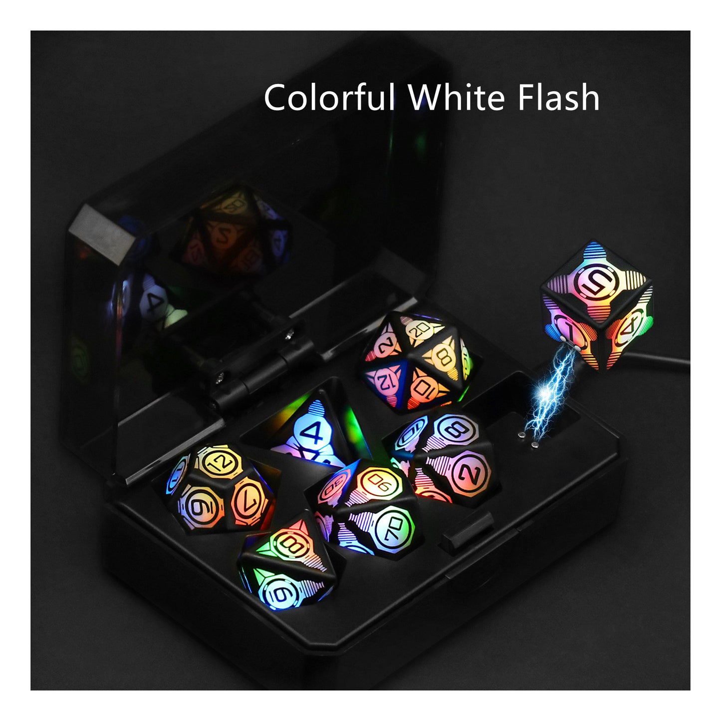Charging Luminous Dice Chip LED – Fun LED Dice for Board & Card Games