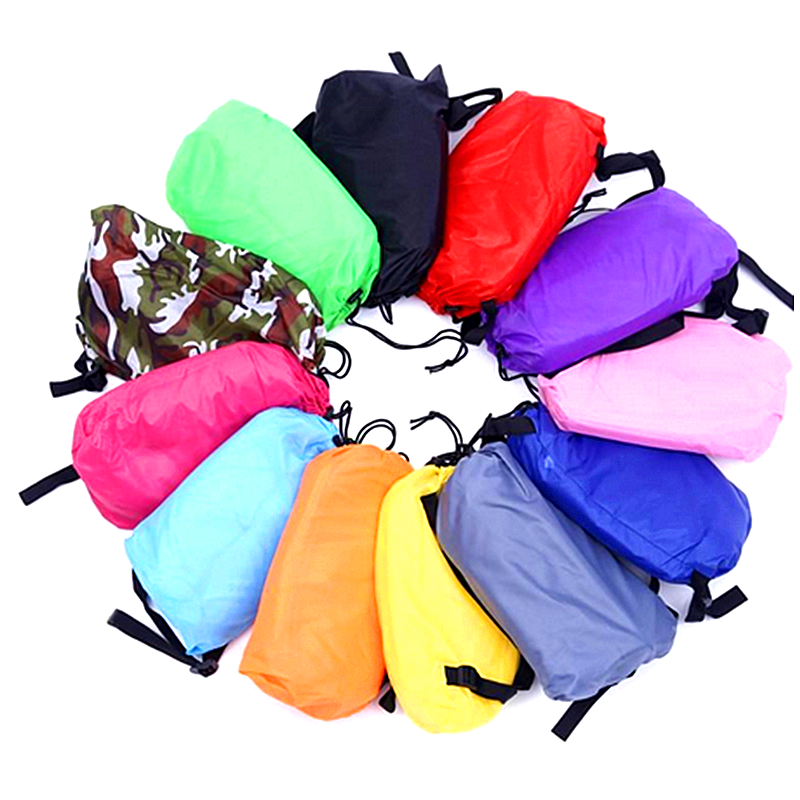 Fast Inflatable Air Lounger Sofa – Portable Laybag Beach Chair, Camping Air Couch No Pump Needed