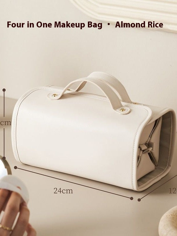 New Folding Cosmetic Bag – Large Capacity Waterproof Travel Storage Handbag for Women