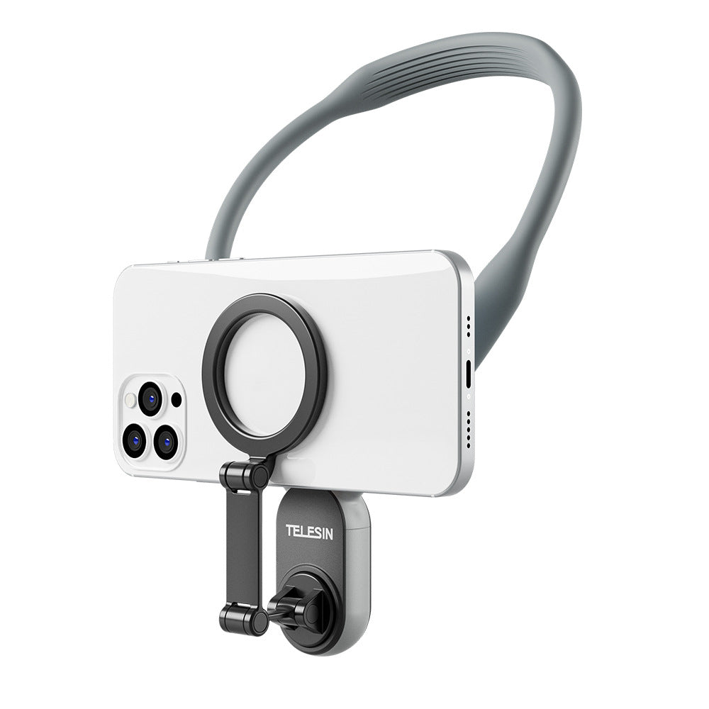 Silicone Magnetic Phone Neck Mount – Quick Release Holder for Magsafe Phones