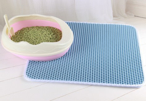 Honeycomb Cat Litter Mat – Waterproof Double Layer Cat Litter Trapping Pad
