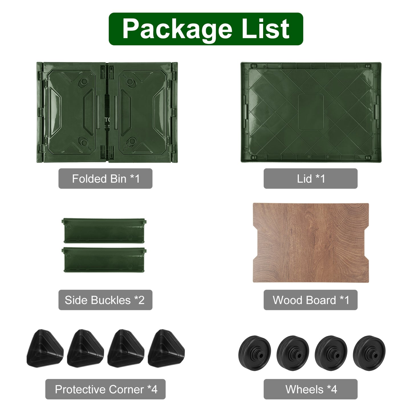1Pc Folding Storage Bin – Collapsible Organizer Box