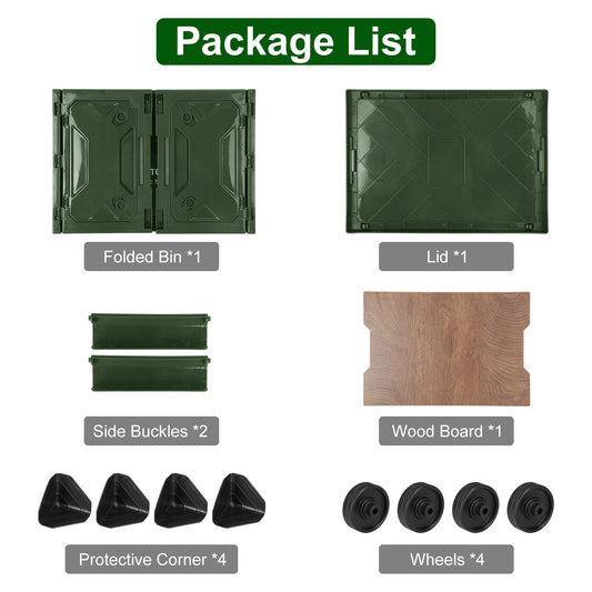 1Pc Folding Storage Bin – Collapsible Organizer Box