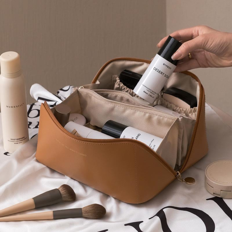 Large Capacity Travel Cosmetic Bag – Multifunction Makeup & Toiletries Organizer for Women