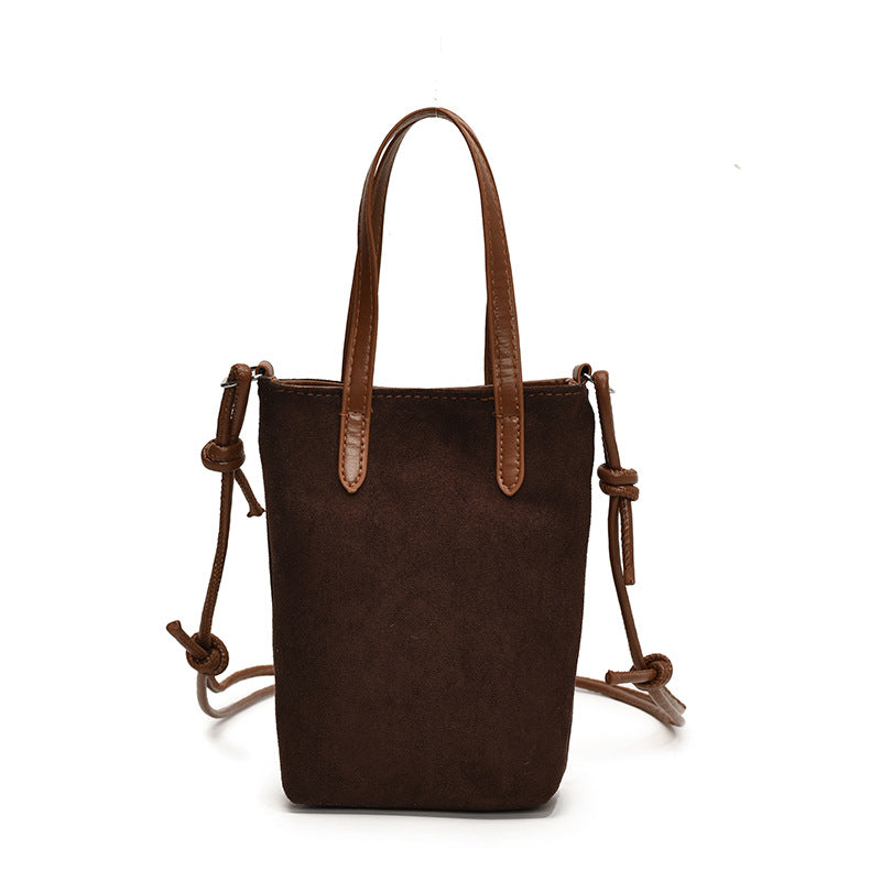 Women’s Retro Leopard Print Crossbody Bag – Suede Shoulder Bag