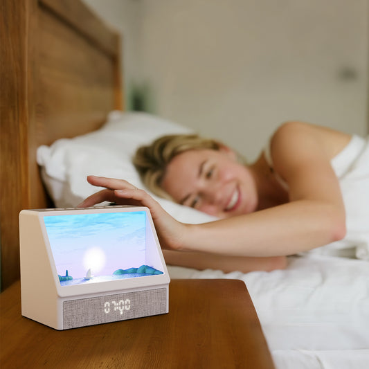 Sunrise Wake-Up Light Alarm Clock – 10 Light Modes, Ambient Night Lamp, Sleep Aid & Smart Alarm