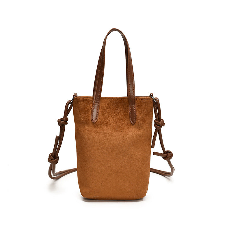 Women’s Retro Leopard Print Crossbody Bag – Suede Shoulder Bag
