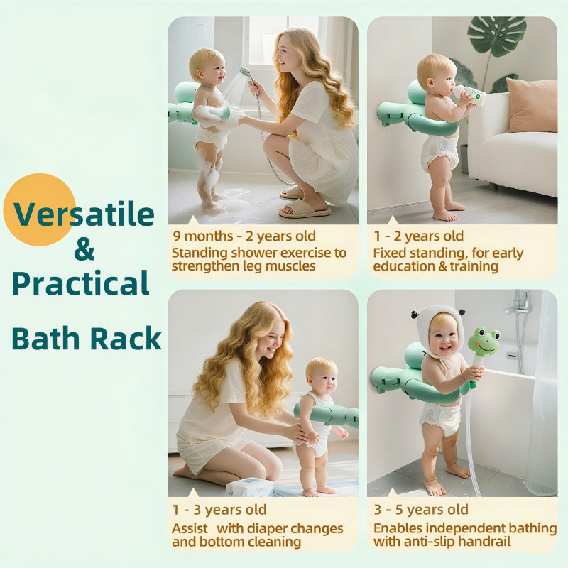 MiniJones Baby Bath Stand – Suction Cup Wall-Mounted Shower Holder